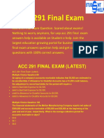 ACC 291 Final Exam-ACC 291 Final Exam Questions And Answers | Studentehelp