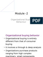 Module 2- Organsational Buying Behaviour