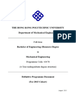 HKPolyU Mechanical Engineering Programme