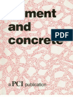 Cement and Concrete - PCI Booklet - 1986 (8th Ed)