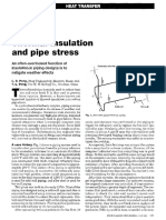 Thermal insulation and pipe stress