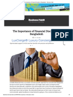 The Importance of Financial Discipline in Bangladesh - Business Habit
