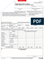 Canada Immigration Work Permit Form