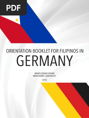 Orientation Booklet For Filipinos In Germany 2016 Travel Visa