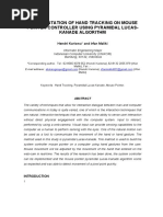 Download IMPLEMENTATION OF HAND TRACKING ON MOUSE POINTER CONTROLLER USING PYRAMIDAL LUCAS-KANADE ALGORITHM by Hendri Karisma SN323137146 doc pdf