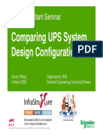 Comparing UPS System Design Configuration