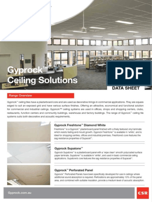 Gyprock 568 Ceiling Solutions Flyer 201204 Drywall