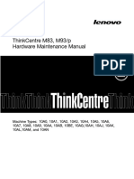 Lenovo ThinkCentre M83 M93 M93p Hardware Maintenance Manual