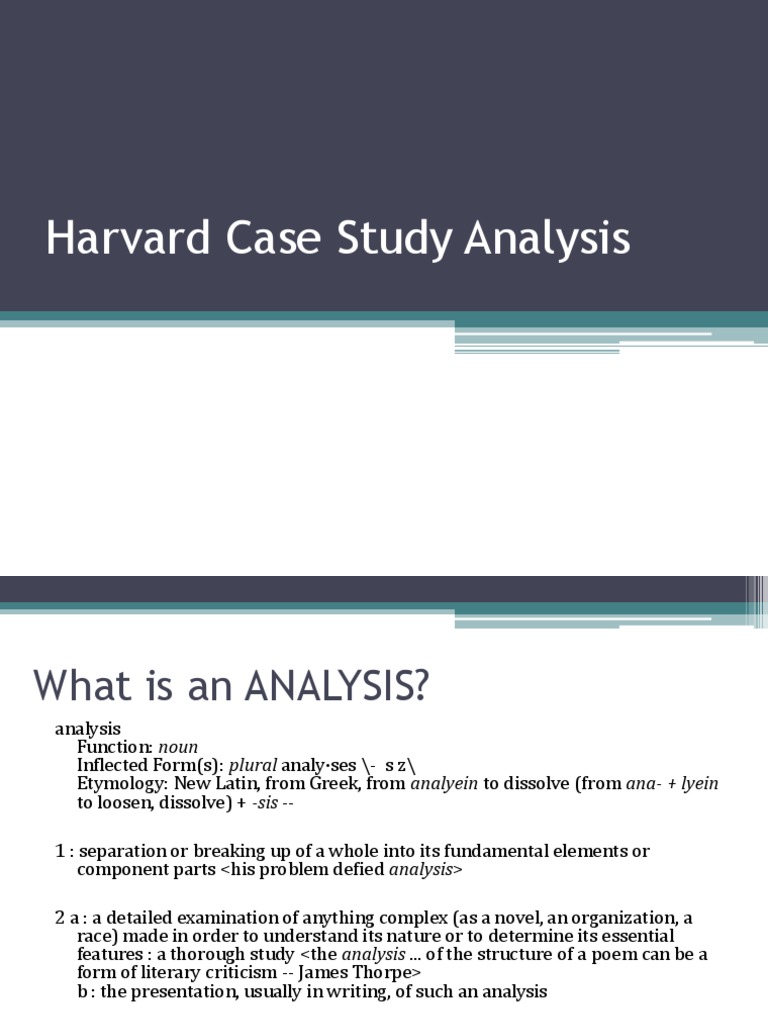 harvard university case studies pdf