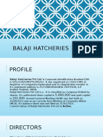Balaji Hatcheries: Private Limited