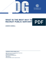 What Is The Best Way To Recruit Public Servants?: Anders Sundell