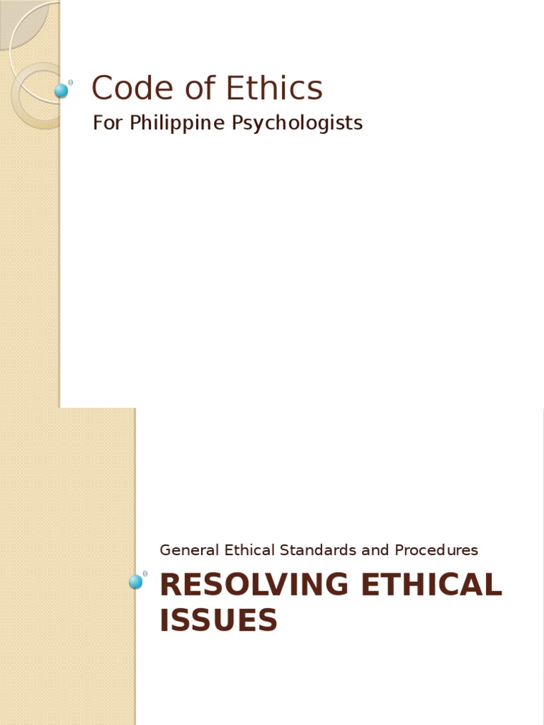 Code of Ethics | PDF