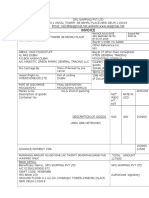 Invoice: Place of Receipt by Pre Carrier Vessel /flight No. Port of Lording