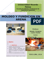 fundición de arena