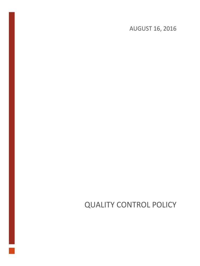 Quality Check Guidelines | PDF | Business
