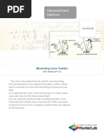 Measurement Method: Measuring Loose Powder