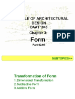 Principle of Architectural Design: DAAT 1043