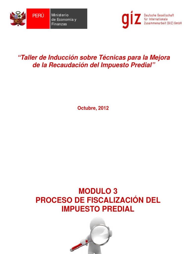 Fiscalización del Impuesto Predial en Perú | PDF | Impuesto a la ...