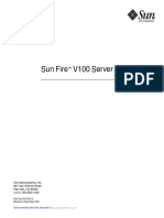 Sun Fire V100 Server User's Guide: Sun Microsystems, Inc. 901 San Antonio Road Palo Alto, CA 94303 U.S.A. 650-960-1300