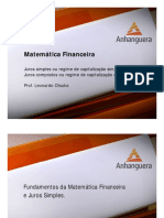 VA TPG TGP Matematica Financeira Aula 01 Tema 01