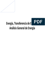 Energía, Transferencia de Energía y Análisis General 