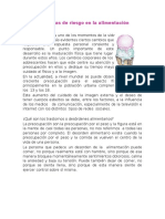 Conductas de Riesgo en La Alimentación