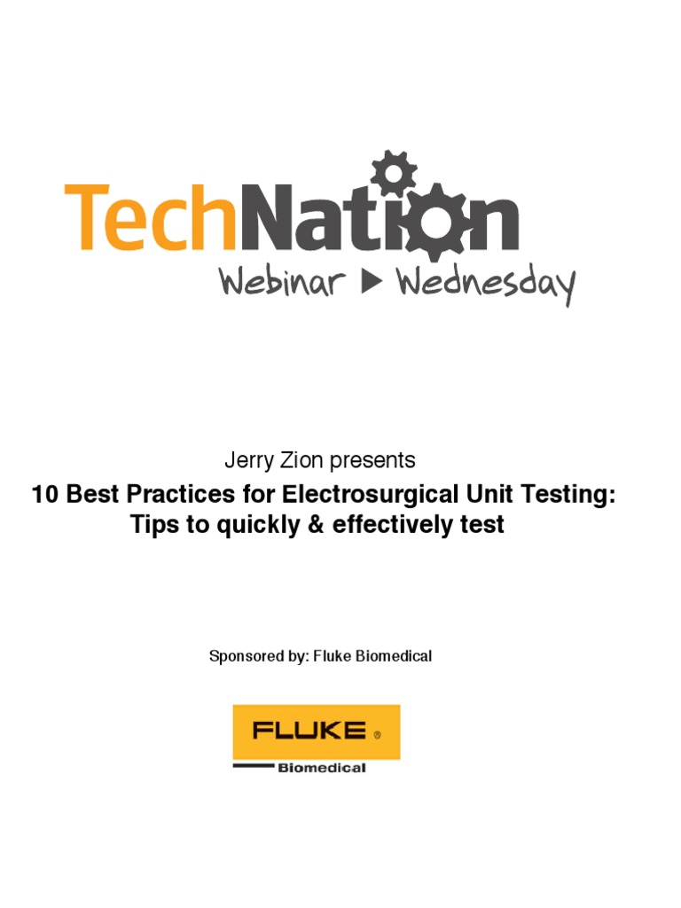 10 Best Practices For Electrosurgical Unit Testing Tips To Quickly