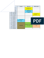 Horario VIII Ciclo