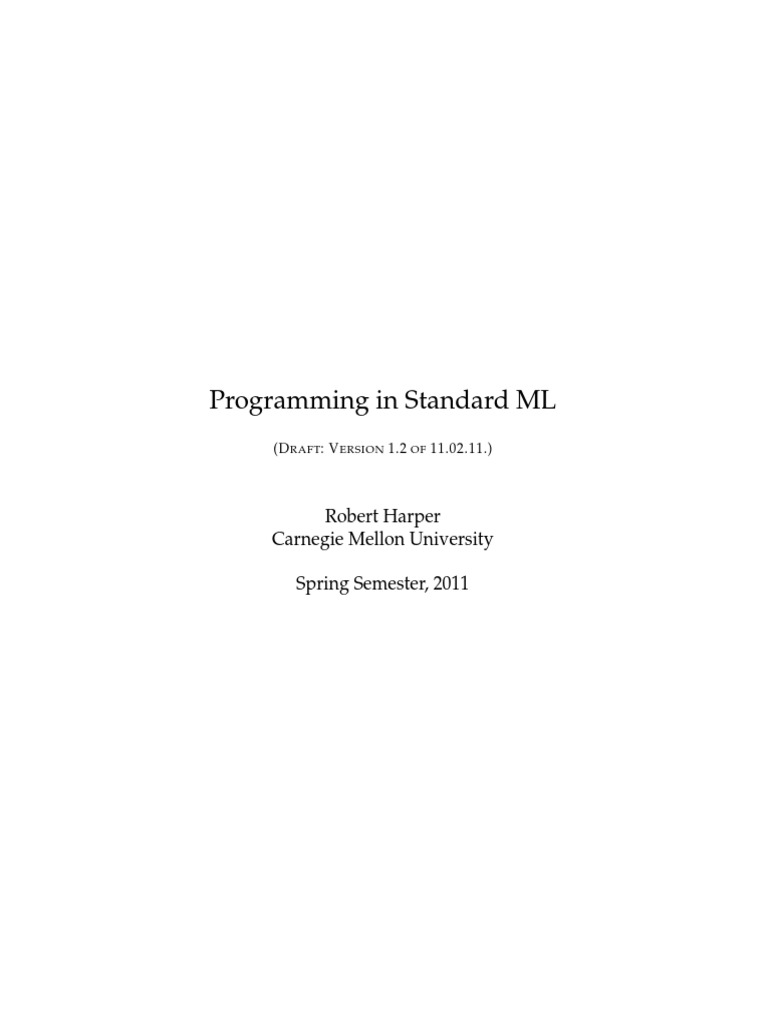 Programming in Standard ML PDF Parsing Regular Expression