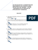 Evaluación administración segura medicamentos