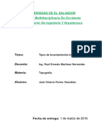 Tipos de Levantamiento Topografico