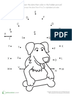 Alphabet Dot to Dot Doghouse