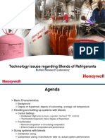 Technology issues and controls for refrigerant blends