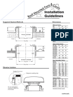 Suggested Upstand Methods Dimensions: Minivent Series