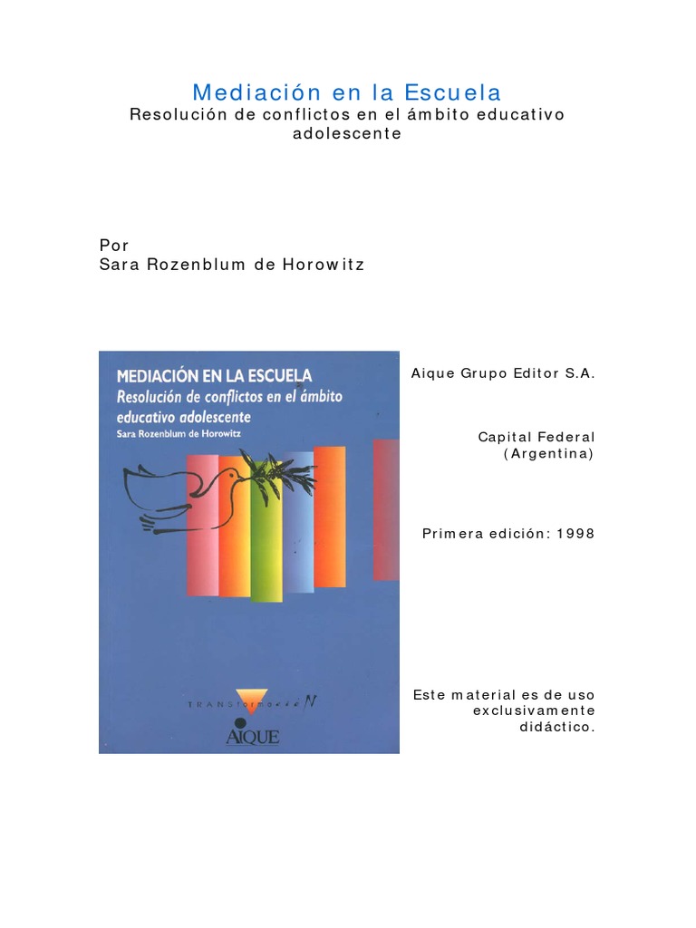 Detener Una Escalada de Conflictos Mediación Conflicto