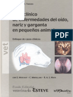 Atlas Clinoco de Enfermedades Del Oido, Nariz, Graganta en Pequeños Animales