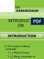 Week 1 - Introduction to Bahasa Kebangsaan