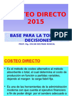 Costeo directo 2015