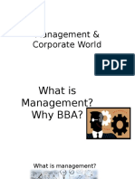 Management & Corporate World