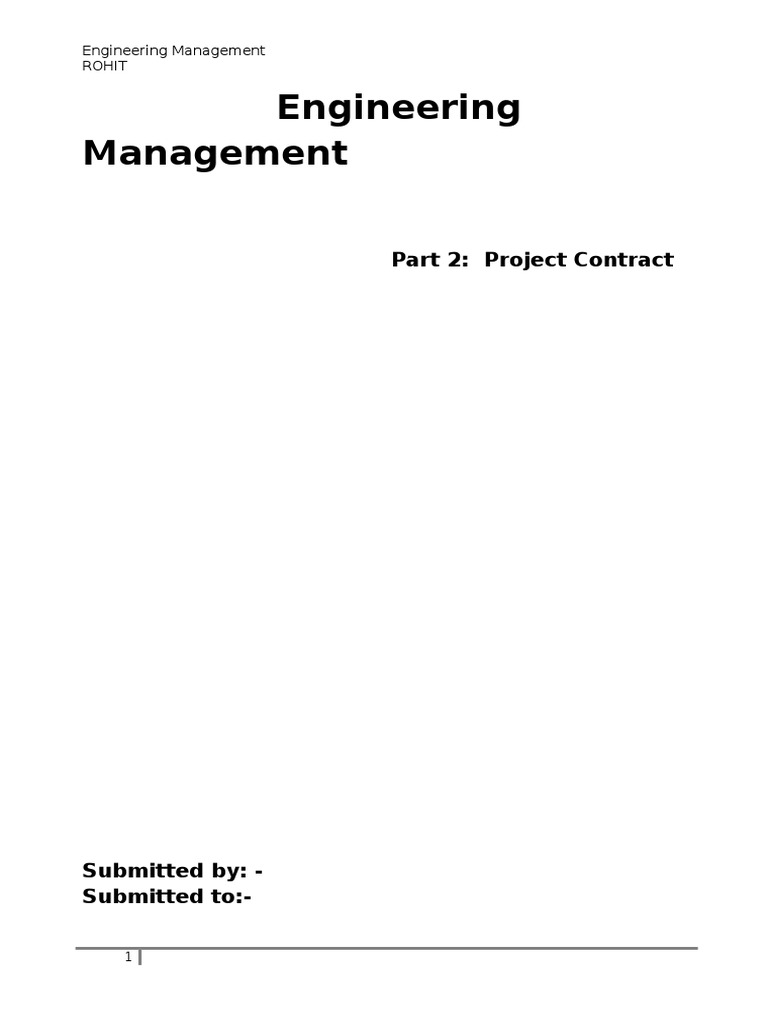 Types of Project Contracts Explained | PDF | Project Management | Cost