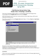 Fault_Horizon Interpretation Using