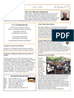 University Catholic Center Bulletin For June 1, 2008