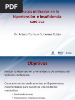 Farmacos Utilizados en La Hipertension e Insuficiencia Cardiaca