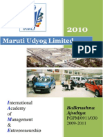 compant profile 2010@ maruti udyog ltd