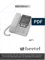 Beetel M71 Manual