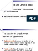 Starter: Fixed and Variable Costs