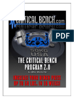 The Critical Bench Program Full