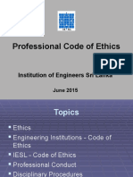 Code of Ethics for Engineers in Sri Lanka