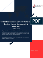 Global Incontinence Care Products and Devices Market Assessment, Forecast: 2015-2019