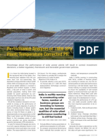 1 MW Solar PV Plant Performance Data